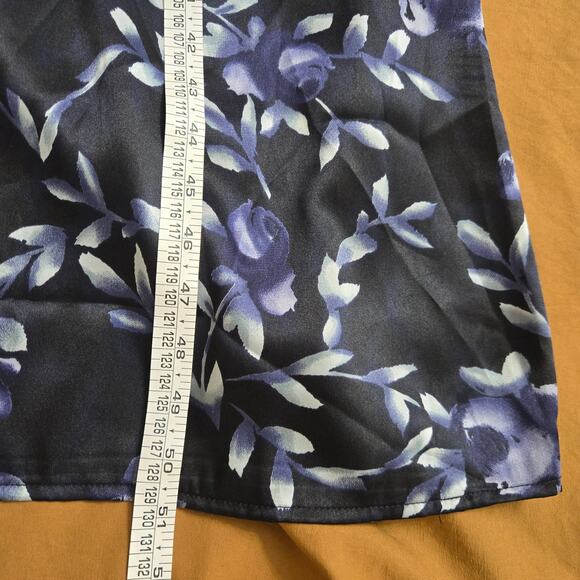 DBY Ltd. Vintage Deadstock 90s Y2K Whimsigoth Satin Babydoll Floral Maxi Dress 7 - Picture 9 of 9